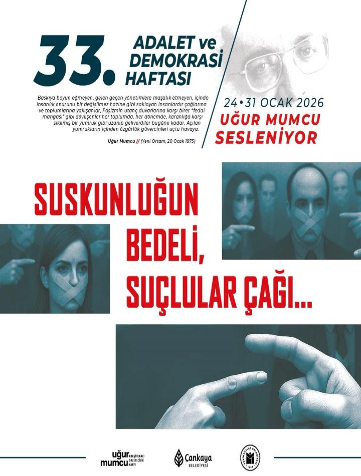 33. Adalet ve Demokrasi Haftası 27 Ocak Programı